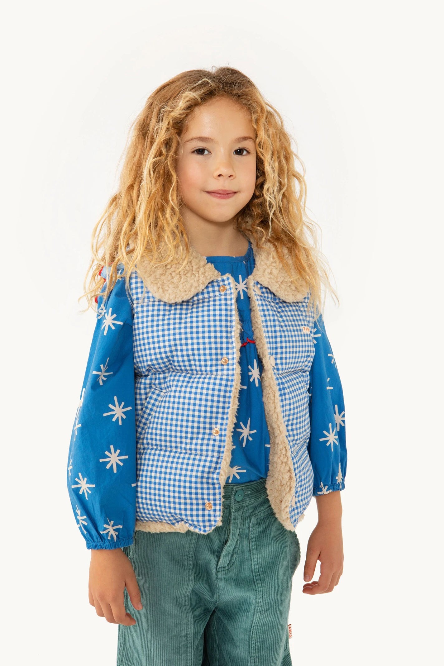 CHALECO TINY AZUL VICHY