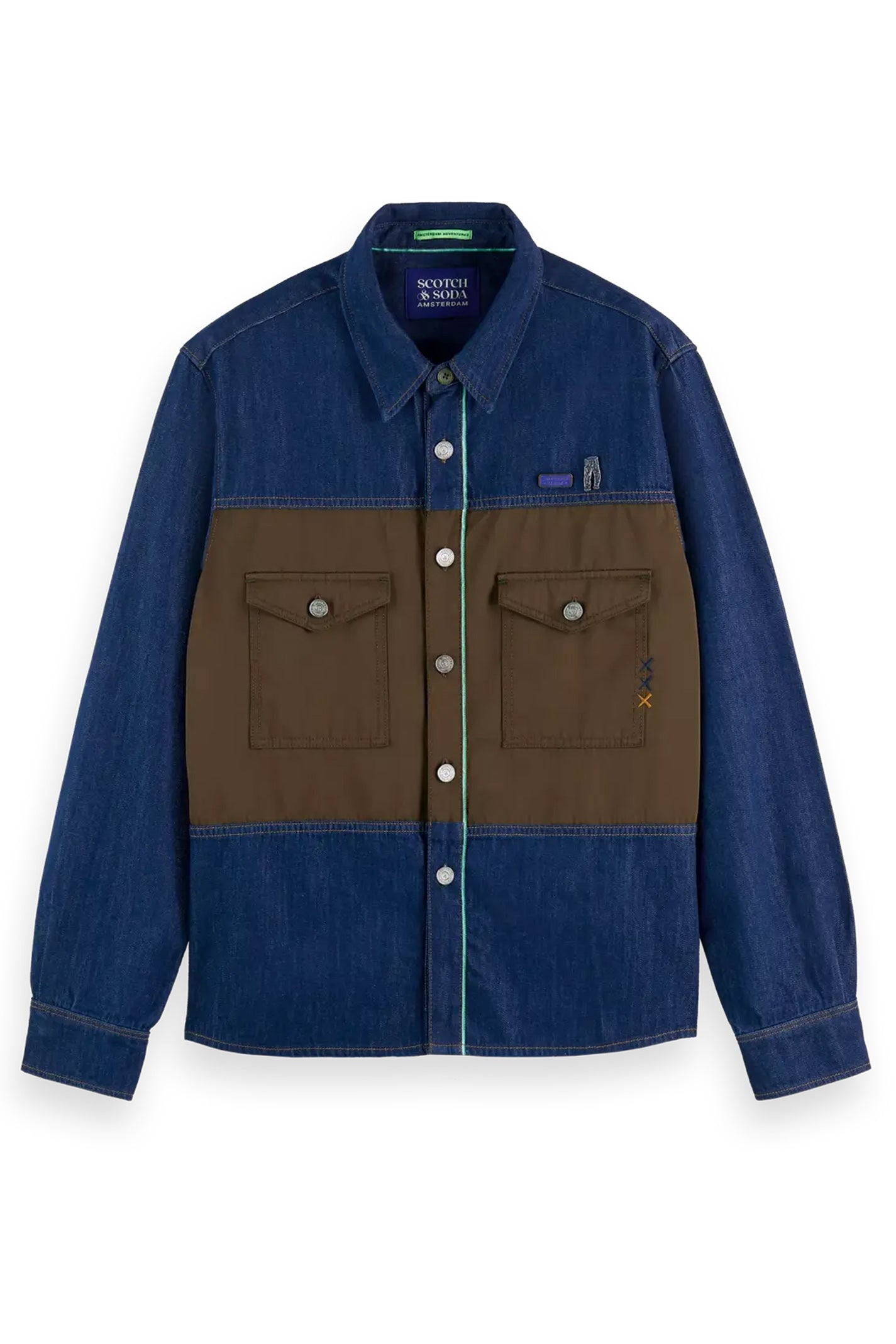 CAMISA DENIM CON PANELES SCOTCH & SODA