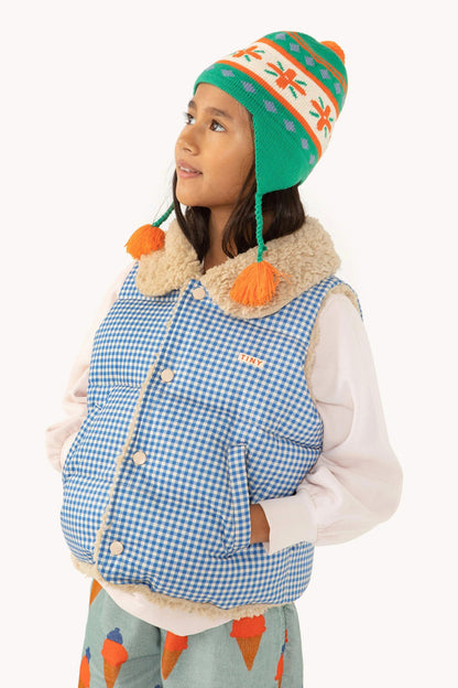 CHALECO TINY AZUL VICHY